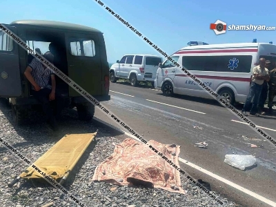 В Армении армейский внедорожник насмерть сбил мужчину