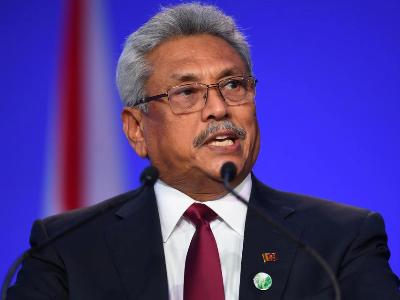 Sri Lanka president flees country by military plane