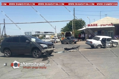 Ավտովթար՝ Արարատի մարզում. բախվել են Lexus-ն ու ՎԱԶ 07-ը, 3 վիրավորներից 2-ը երեխաներ են