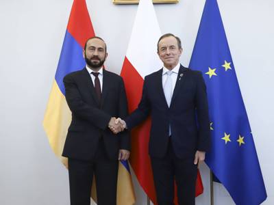 Poland Senate marshal expresses to Armenia FM readiness to assist efforts of reaching peace