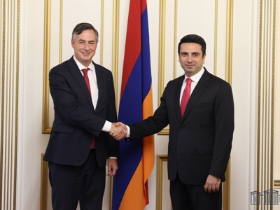 Ալեն Սիմոնյանն ու Դեյվիդ Մքալիսթերը քննարկել են խորհրդարանական ընդդիմությանն առնչվող հարցերը