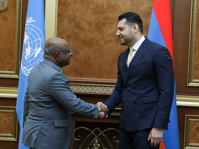 Armenian Deputy Prime Minister discusses Karabakh settlement prospects with UN GA President