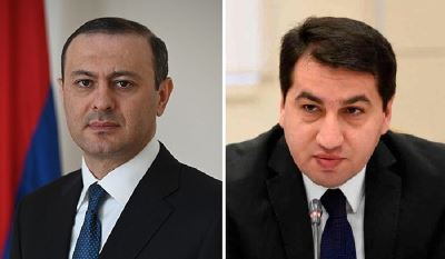 ՀՀ ԱԽ քարտուղարը հանդիպել է Ադրբեջանի ղեկավարի օգնականի հետ