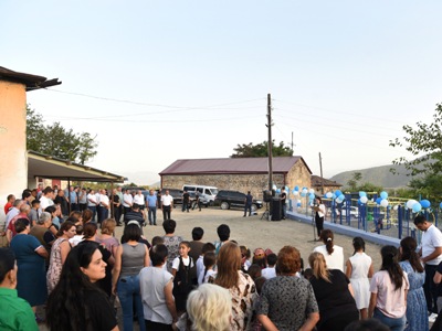 Karabakh President attends official opening of children and youth sports ground