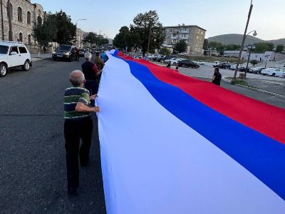 Լեռնային Ղարաբաղի Հանրապետությունում  մասշտաբային ռուսամետ ակցիա է տեղի ունեցել