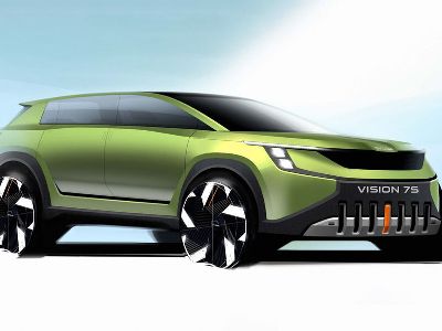 Skoda опубликовала изображение нового концептуального кроссовера Vision 7S