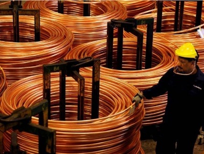 Cooper prices falling