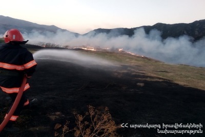 «Սուրբ Նշան» եկեղեցու մոտակայքում այրվել է մոտ 10 հա խոտածածկույթ