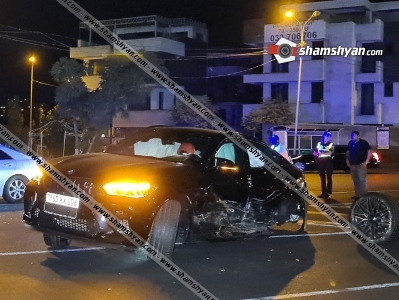 «Հաղթանակ» զբոսայգու դիմաց բախվել են BMW X6 M Competiton-ն ու Toyota Camry-ին. BMW-ի անվահեծանը կոտրվել է. shamshyan.com