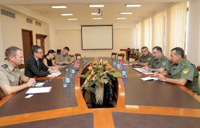 Armenian Armed Forces Chief of Staff receives US Embassy Chargé d'affaires ad interim