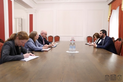 Ռուբեն Ռուբինյանը հանդիպել է ԵԱՀԿ Մինսկի խմբի ամերիկացի համանախագահ Ֆիլիպ Ռիքերի գլխավորած պատվիրակությանը