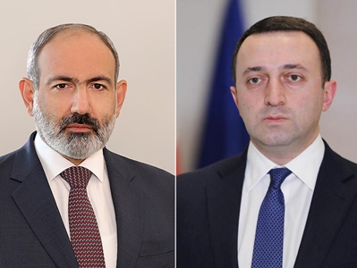 Armenia premier briefs Georgia colleague on current situation along border with Azerbaijan