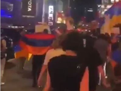 Los Angeles Armenians hold protest march against Azerbaijan military aggression on Armenia
