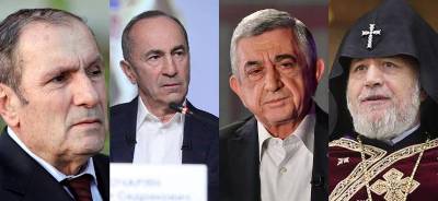 Newspaper: Armenia 3 ex-presidents, Catholicos to meet soon