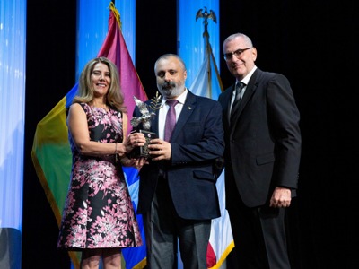 Artsakh FM receives Freedom Prize