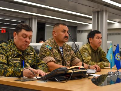 Joint command and staff exercise held during CSTO military exercises in Kazakhstan
