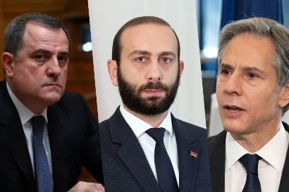 Mirzoyan, Blinken and Bayramov discuss development of peace treaty