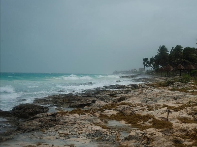 Hurricane Julia caused flooding in Mexico