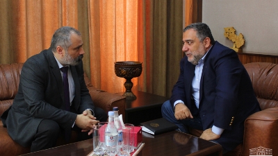 Artsakh Foreign Minister receives Ruben Vardanyan
