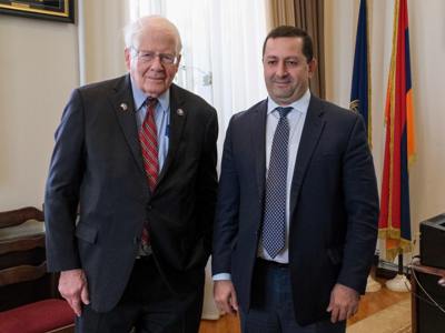 Congressman David Price meets with rector of Yerevan State University