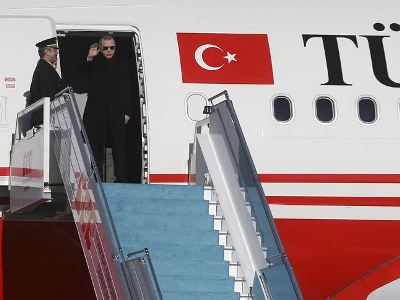 Turkey president travels to Azerbaijan