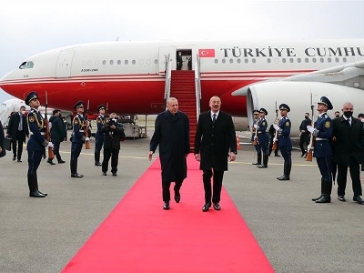Turkey, Azerbaijan presidents officially open international airport in occupied Artsakh territory