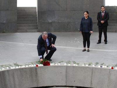 U.S. State Department official visits Tsitsernakaberd Memorial Complex in Yerevan