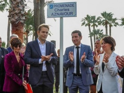 Cannes palm trees’ promenade named after Charles Aznavour