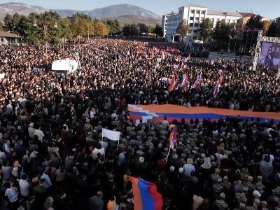 Վերածննդի հրապարակի հանրահավաքին մասնակցել է Արցախի բնակչության 33 տոկոսը