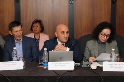 ԿԸՀ նախագահ Վահագն Հովակիմյանը Բիշքեկում ներկայացրել է ՀՀ ընտրողների նույնականացման էլեկտրոնային համակարգը
