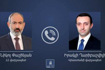 Пашинян проинформировал  грузинского коллегу об итогах трехсторонней встречи в Сочи