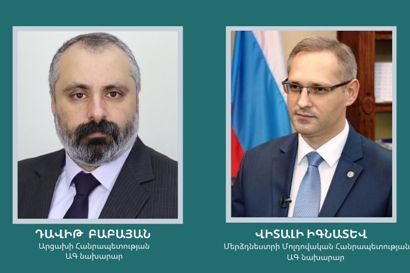 Artsakh FM speaks with his Transnistria counterpart