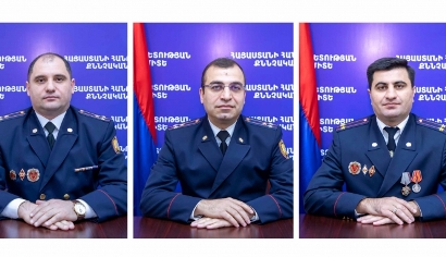 Արգիշտի Քյարամյանը Քննչական կոմիտի հատկապես կարևոր գործերի քննության գլխավոր վարչությունում 3 նոր նշանակում է արել