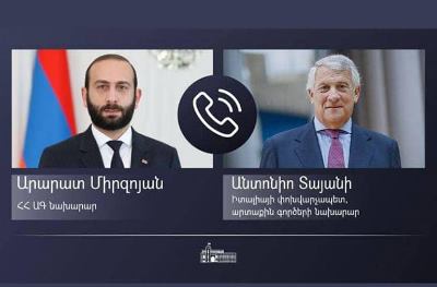 Главы МИД Армении и Италии обсудили вопросы, касающиеся региональной стабильности и безопасности