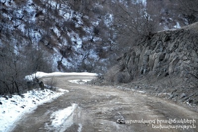 Տավուշի, Սյունիքի, Գեղարքունիքի ճանապարհներին մերկասառույց է, Սյունիքում և Ճամբարակում մառախուղ է