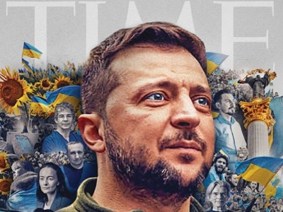 Time calls Zelenskiy and Ukrainian spirit man of year 2022