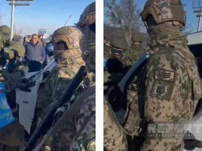 In Lachin Corridor Azerbaijani 'environmentalists' joined by special forces