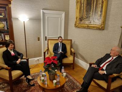 Ruben Rubinyan presents Nagorno-Karabakh crisis in Paris