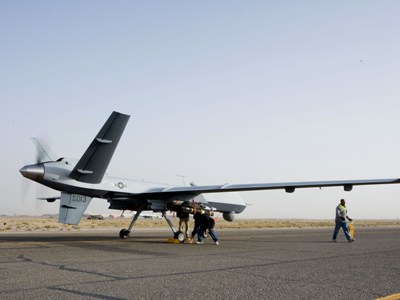 U.S. MQ-9 Reaper drones arrive at newly modernized Larissa Air Base in Greece