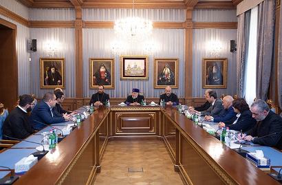 Ամենայն Հայոց Կաթողիկոսն ընդունել է Արցախի պատվիրակությանը. քննարկել են ստեղծված  իրավիճակը
