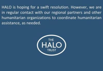 Around 100 HALO Trust local staff are in Karabakh