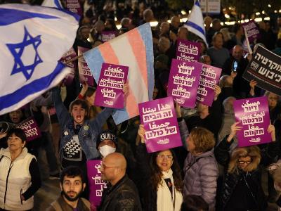 Protests being held in Tel Aviv against Netanyahu government