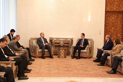 Amirabdollahian to Assad: Iran will continue to resolutely support Syria