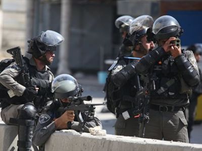 Clashes between Israeli and Palestinian forces in East Jerusalem