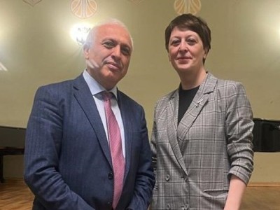 Վրաստանում ՀՀ դեսպանը Թբիլիսիի պետական կոնսերվատորիայի ռեկտորի հետ քննարկել են մշակութային հարցեր