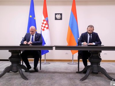 Главы МИД Армении и Хорватии подписали Меморандум о взаимопонимании