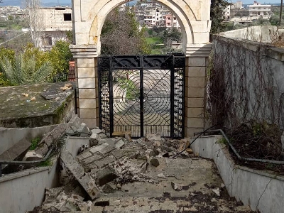 Armenian church in Yacoubiyah village suffers damage by earthquake in Syria (PHOTOS)