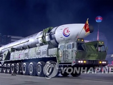 South Korean media Yonhap reports appearance of unit with solid-fuel missiles at Pyongyang parade