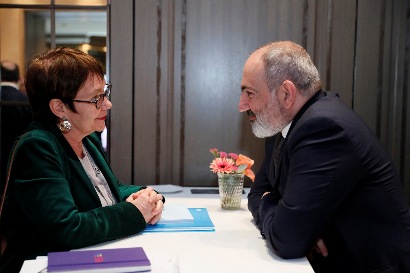Փաշինյանը հանդիպումներ է ունեցել ՎԶԵԲ նախագահի և Գերմանիայի տնտեսության արևելյան հանձնաժողովի նախագահի հետ