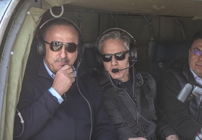 Blinken arrives in Turkey, heads for earthquake-affected Hatay Province